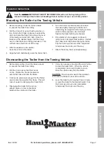 Preview for 7 page of HAUL MASTER 2000 LB. A-Frame Trailer Jack Owner'S Manual & Safety Instructions