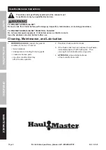 Preview for 8 page of HAUL MASTER 2000 LB. A-Frame Trailer Jack Owner'S Manual & Safety Instructions