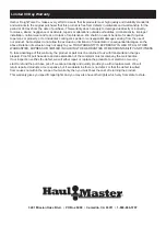 Preview for 12 page of HAUL MASTER 2000 LB. A-Frame Trailer Jack Owner'S Manual & Safety Instructions