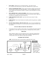 Preview for 3 page of HAUL MASTER 43569 Assembly And Operating Instructions Manual