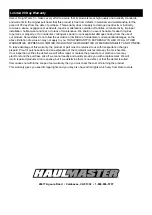 Preview for 12 page of HAUL MASTER 57720 Owner'S Manual & Safety Instructions