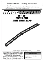 HAUL MASTER 58114 Owner'S Manual & Safety Instructions предпросмотр