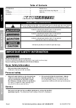 Предварительный просмотр 2 страницы HAUL MASTER 58205 Owner'S Manual & Safety Instructions