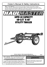 HAUL MASTER 58702 Owner'S Manual preview