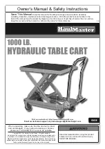 HAUL MASTER 60438 Owner'S Manual & Safety Instructions preview