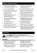 Preview for 2 page of HAUL MASTER 60533 Owner'S Manual & Safety Instructions