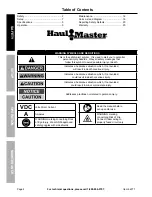 Preview for 2 page of HAUL MASTER 66771 Owner'S Manual