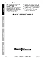 Preview for 6 page of HAUL MASTER 66771 Owner'S Manual