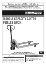 Preview for 1 page of HAUL MASTER 68761 Owner'S Manual & Safety Instructions