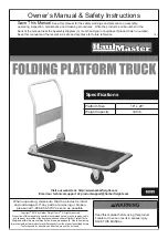 Preview for 1 page of HAUL MASTER 68895 Owner'S Manual & Safety Instructions