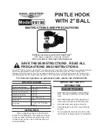 HAUL MASTER 96198 Instructions preview