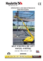 Preview for 1 page of Haulotte Group H14T Operating And Maintenance Instructions Manual