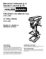 Preview for 1 page of Haussmann 58485002 Operator'S Manual