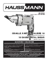 Haussmann 68125085 Operator'S Manual preview