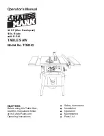 Haussmann TDB342 Operator'S Manual preview