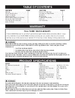 Preview for 2 page of Haussmann TDB342 Operator'S Manual