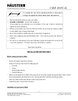 Preview for 7 page of Hauster HT-MOSEL-165S User Manual