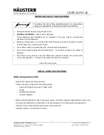 Preview for 7 page of Hauster HT-MOSEL-51D User Manual