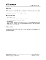 Preview for 13 page of Hauster HT-MOSEL-51D User Manual