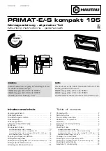 HAUTAU PRIMAT-E kompakt 195 Mounting Instructions preview