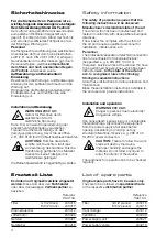 Предварительный просмотр 4 страницы HAUTAU VENTRA 301 E/N Maintenance And Operating Instructions