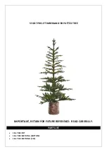 Предварительный просмотр 1 страницы Haute Decor PRELIT TIMBERLAND FIR POTTED TREE Manual