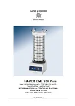 HAVER & BOECKER EML 200 Pure Operating Instructions Manual preview