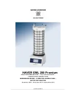 HAVER & BOECKER HAVER EML 200 Premium Operating Instructions Manual preview