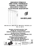 Предварительный просмотр 1 страницы Haverland RC 10 A Instruction And Installation Manual