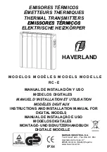 Haverland RC 10 E Installation And Instruction Manual предпросмотр