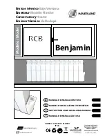 Предварительный просмотр 1 страницы Haverland RCB Benjamin Instruction And Installation Manual