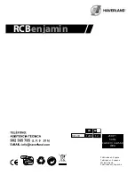 Предварительный просмотр 20 страницы Haverland RCB Benjamin Instruction And Installation Manual