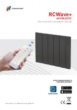 Haverland RCWave+ ANTHRACITE Instruction & Installation Manual предпросмотр