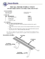 Preview for 1 page of Havis-Shields 1995-2007 Ford Crown Victoria Trak-Mount Kit C-TM-CV Install Instructions