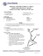 Предварительный просмотр 1 страницы Havis-Shields C-TCB-27 Installation Instructions