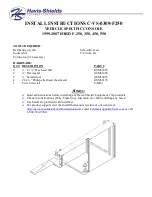 Havis-Shields C-VS-0309-F250 Install Instructions preview