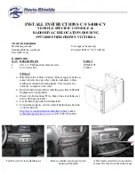 Предварительный просмотр 1 страницы Havis-Shields C-VS-800-CV Install Instructions