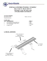 Предварительный просмотр 1 страницы Havis-Shields Heavy Duty Trak Mount C-TM-EXC Install Instructions