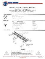 Havis-Shields Heavy Duty Trak Mount C-TM-GMC Installation Instructions предпросмотр