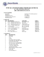 Preview for 1 page of Havis-Shields KK-K9-D22-K Installation Instructions Manual