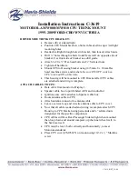 Preview for 1 page of Havis-Shields Motorola MW800/MW810 CPU Trunk Mount 1995-2009 Ford Crown Victoria C-3619 Installation Instructions