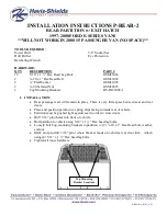 Havis-Shields Rear Partition w/ Exit Hatch P-REAR-2 Installation Instructions предпросмотр