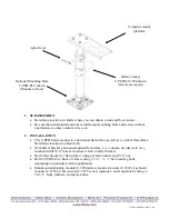 Предварительный просмотр 2 страницы Havis-Shields Silver Billet Telescoping Computer Mounts C-PED Series Install Instructions