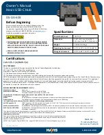 Havis DS-DA-603 Owner'S Manual preview