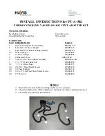 Preview for 1 page of Havis PT-A-502 Install Instructions