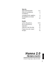 Preview for 3 page of Havso HANNA 2.0 Manual