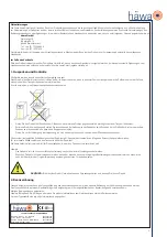 Предварительный просмотр 3 страницы hawa 3122 Series Operating Instructions Manual