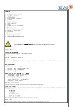 Предварительный просмотр 12 страницы hawa 3122 Series Operating Instructions Manual