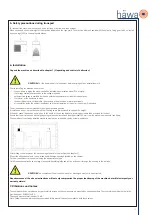 Предварительный просмотр 15 страницы hawa 3122 Series Operating Instructions Manual