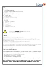 Предварительный просмотр 2 страницы hawa 3127-1000-23-37 Operating Instructions Manual